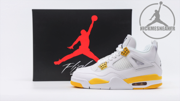 Air Jordan 4 Retro White Yellow Size36-48.5(RUN 1 SIZE BIGGER THAN NIKE SIZE)