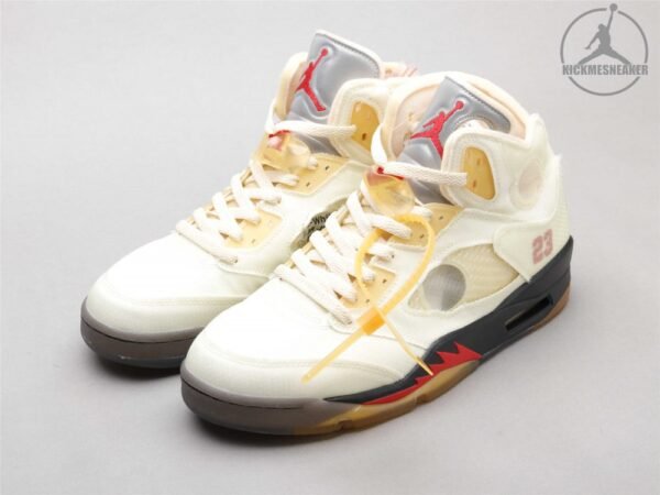 OFF-WHITE x Air Jordan 5 “Sail” 40-47.5 - Image 2