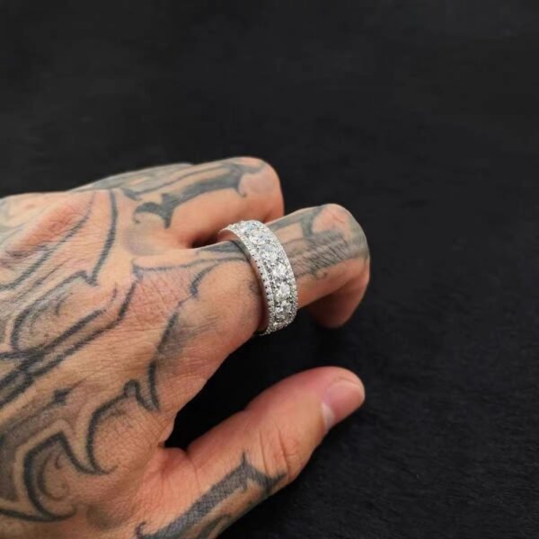 925 Silver Moissanite Ring - Image 5