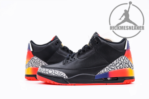 J Balvin x Air Jordan 3 Black 40-47.5 - Image 5