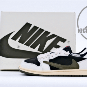 Travis Scott x Air Jordan 1 Low Olive （child）Size 27.5-35