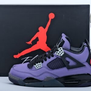 Travis Scott x Air Jordan 4 Black Purple(test version)