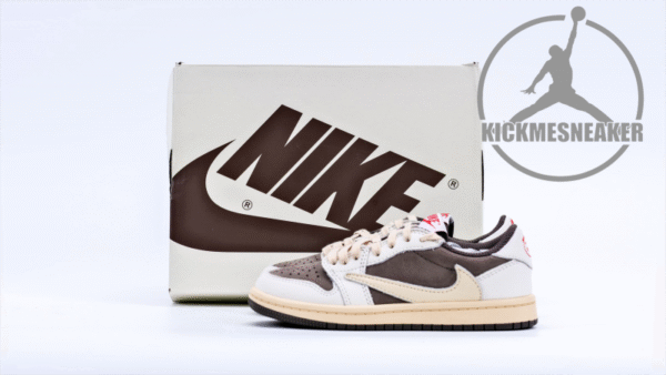 Travis Scott x Air Jordan 1 Low Reverse Mocha （child） Size 27.5-35