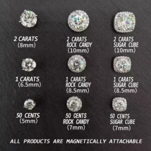 Moissanite earrings （one pair）