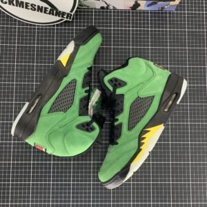 Jordan 5 Retro SE Oregon Apple Green&Black-YellowSrike-Black SP 40-46