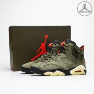 Travis Scott X Air Jordan 6 Medium Olive TS Couple 40-47.5