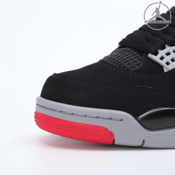 Air Jordan 4 Rertro Bred 2019 black and red bull basketball shoes couple models  SIZE:40-47.5 - Image 6