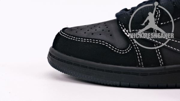 Travis Scott x Air Jordan 1 Low Black Phantom （child） Size 27.5-35 - Image 9