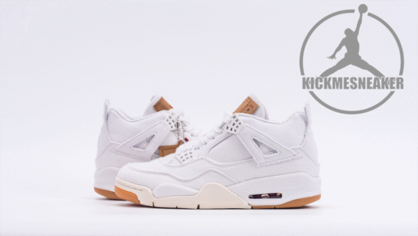 Air Jordan 4 Levi's White Size 40-47.5 - Image 9
