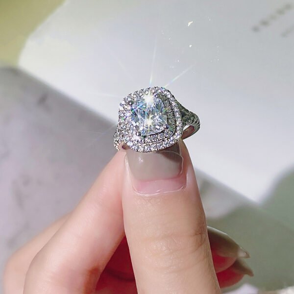 3 Carat mossinate ring（contact customer for size） - Image 3