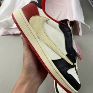 TRAVIS SCOTT X AIR JORDAN 1 LOW(DIY-2)heel tag use 3M materials can change color with light