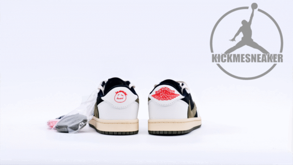 Travis Scott x Air Jordan 1 Low Olive （child）Size 27.5-35 - Image 9