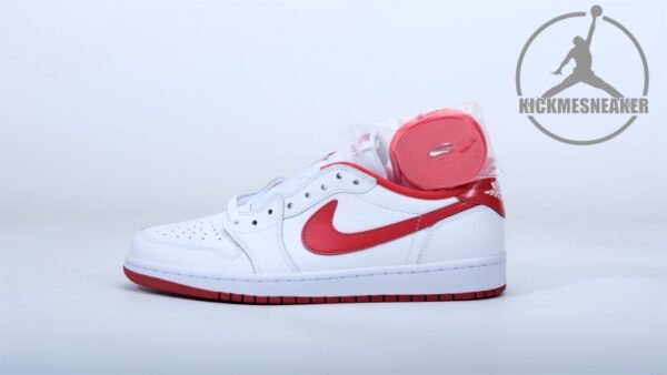 Air Jordan 1 Retro Low White Varsity Red size 40.5-47.5 - Image 2