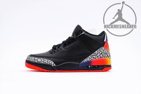J Balvin x Air Jordan 3 Black 40-47.5 - Image 2