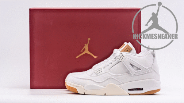 Air Jordan 4 Levi's White Size 40-47.5 - Image 2