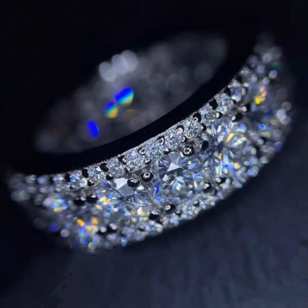 925 Silver Moissanite Ring - Image 6